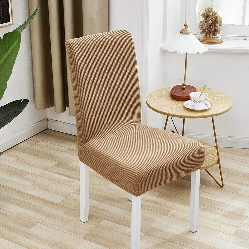 Chair Cover Polyester Fiber Elastic Stool Cover Hotel Restaurant Chair Antifouling Cover Washable Spandex Kitchen Chair Covers for Dining Room Christmas Decoration Holiday Party Protector for Kitchen