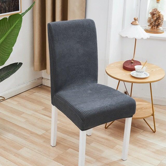 Chair Cover Polyester Fiber Elastic Stool Cover Hotel Restaurant Chair Antifouling Cover Washable Spandex Kitchen Chair Covers for Dining Room Christmas Decoration Holiday Party Protector for Kitchen