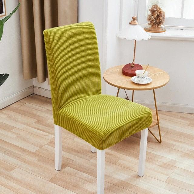 Chair Cover Polyester Fiber Elastic Stool Cover Hotel Restaurant Chair Antifouling Cover Washable Spandex Kitchen Chair Covers for Dining Room Christmas Decoration Holiday Party Protector for Kitchen