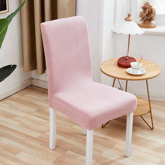 Chair Cover Polyester Fiber Elastic Stool Cover Hotel Restaurant Chair Antifouling Cover Washable Spandex Kitchen Chair Covers for Dining Room Christmas Decoration Holiday Party Protector for Kitchen