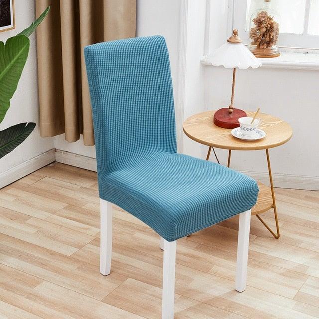 Chair Cover Polyester Fiber Elastic Stool Cover Hotel Restaurant Chair Antifouling Cover Washable Spandex Kitchen Chair Covers for Dining Room Christmas Decoration Holiday Party Protector for Kitchen