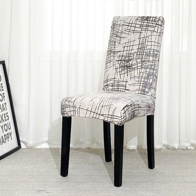 Chair Covers For Dining Room Stretch Spandex Removable Washable Anti-dust Seat Slipcover Multicolor Chair covers Chair Covers For Dining Room With Printed Patterns Easy Slip-on Stretchy Dining Room Chair Covers