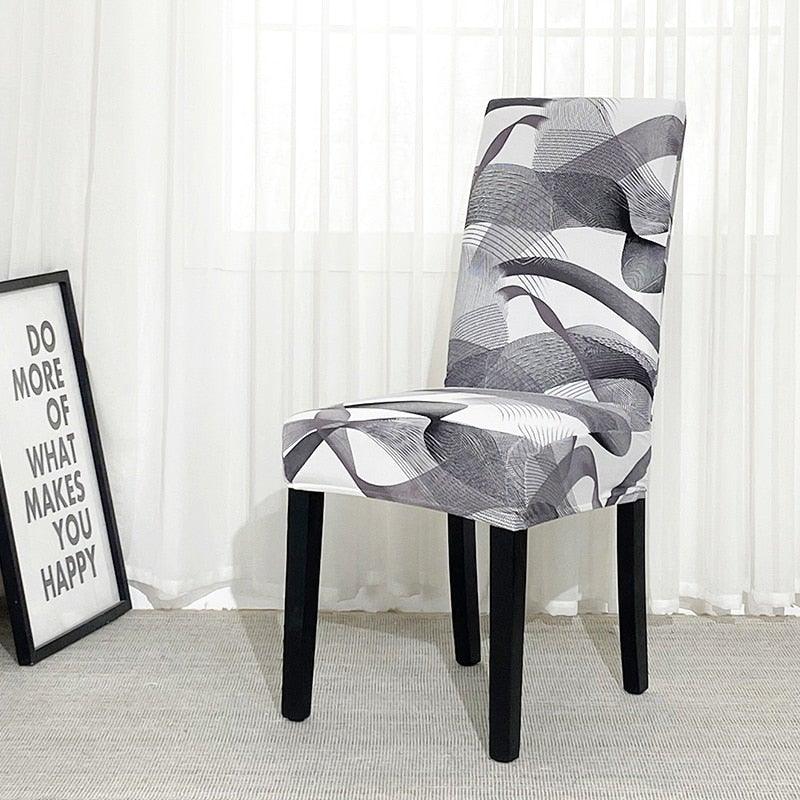 Chair Covers For Dining Room Stretch Spandex Removable Washable Anti-dust Seat Slipcover Multicolor Chair covers Chair Covers For Dining Room With Printed Patterns Easy Slip-on Stretchy Dining Room Chair Covers
