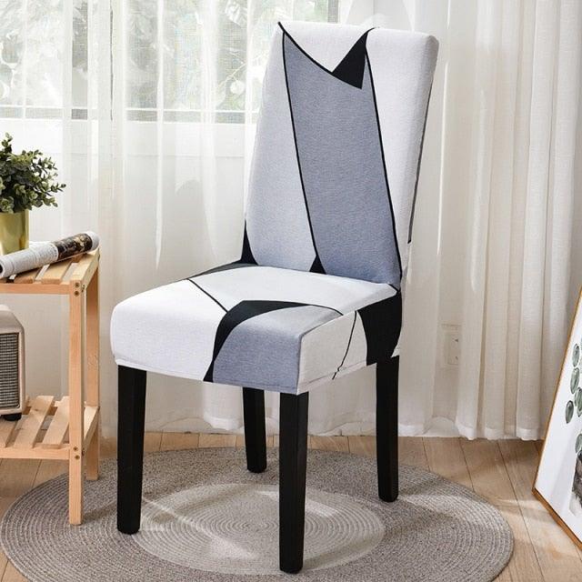 Chair Covers For Dining Room Stretch Spandex Removable Washable Anti-dust Seat Slipcover Multicolor Chair covers Chair Covers For Dining Room With Printed Patterns Easy Slip-on Stretchy Dining Room Chair Covers