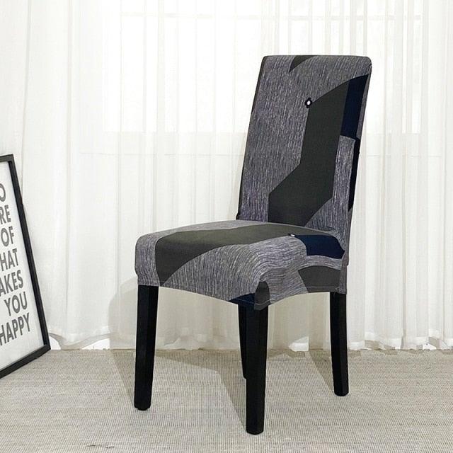 Chair Covers For Dining Room Stretch Spandex Removable Washable Anti-dust Seat Slipcover Multicolor Chair covers Chair Covers For Dining Room With Printed Patterns Easy Slip-on Stretchy Dining Room Chair Covers