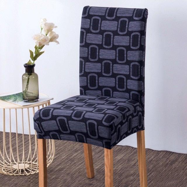 Chair Covers For Dining Room Stretch Spandex Removable Washable Anti-dust Seat Slipcover Multicolor Chair covers Chair Covers For Dining Room With Printed Patterns Easy Slip-on Stretchy Dining Room Chair Covers