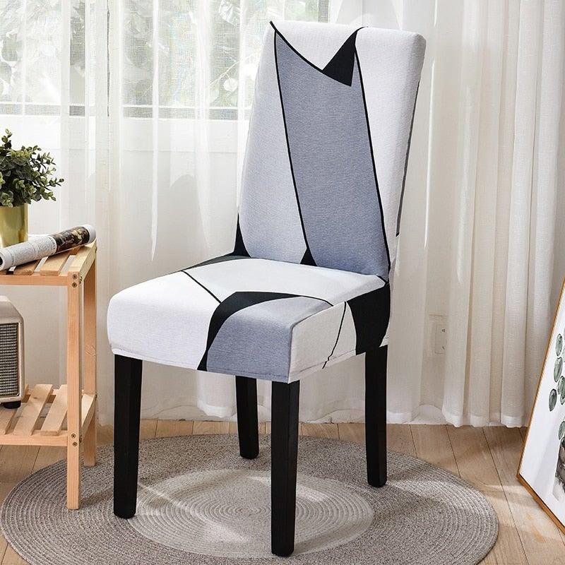 Chair Covers For Dining Room Stretch Spandex Removable Washable Anti-dust Seat Slipcover Multicolor Chair covers Chair Covers For Dining Room With Printed Patterns Easy Slip-on Stretchy Dining Room Chair Covers