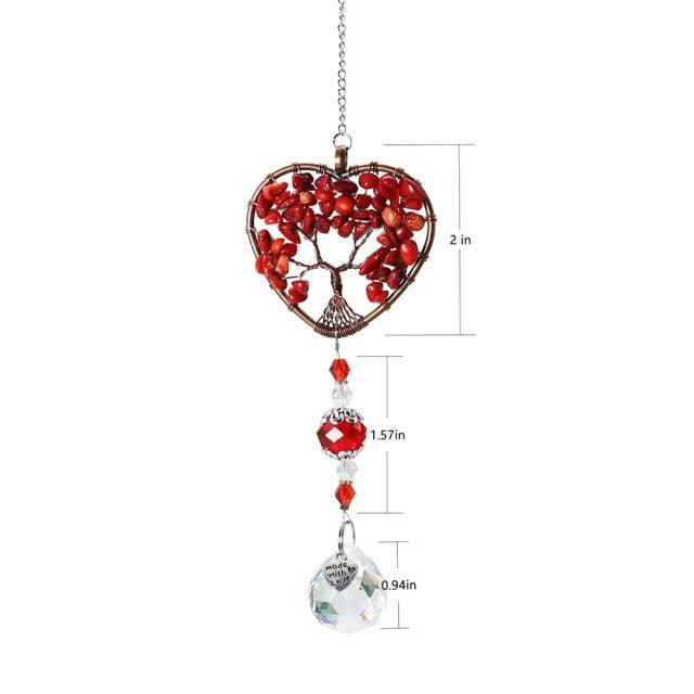 Chandelier Crystals Ball Prism Pendant Maker Sun Catcher Crystal Rainbow Maker Drops Hang for Window Home Decor Car Charms Hanging Wind Chimes Hanging Ornament Garden Decor