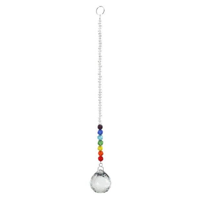 Chandelier Crystals Ball Prism Pendant Maker Sun Catcher Crystal Rainbow Maker Drops Hang for Window Home Decor Car Charms Hanging Wind Chimes Hanging Ornament Garden Decor