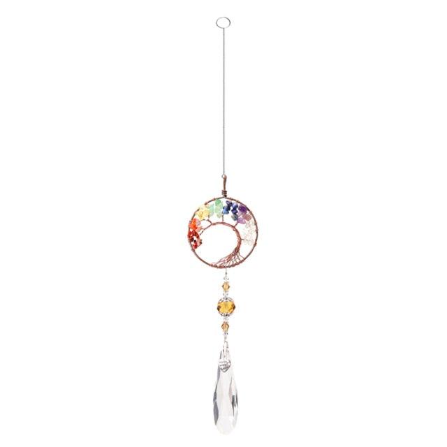 Chandelier Crystals Ball Prism Pendant Maker Sun Catcher Crystal Rainbow Maker Drops Hang for Window Home Decor Car Charms Hanging Wind Chimes Hanging Ornament Garden Decor