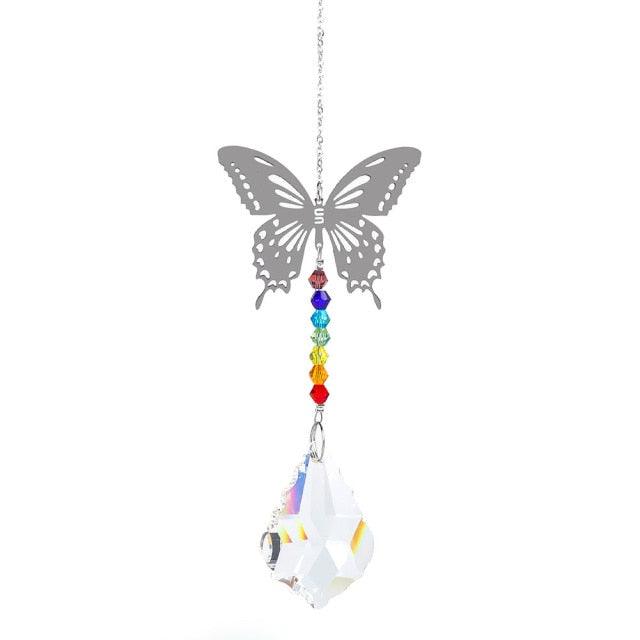 Chandelier Crystals Ball Prism Pendant Maker Sun Catcher Crystal Rainbow Maker Drops Hang for Window Home Decor Car Charms Hanging Wind Chimes Hanging Ornament Garden Decor