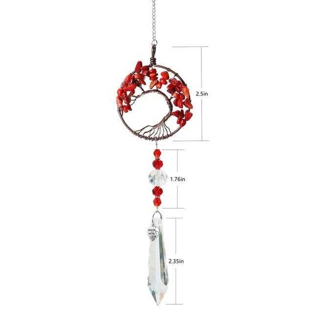 Chandelier Crystals Ball Prism Pendant Maker Sun Catcher Crystal Rainbow Maker Drops Hang for Window Home Decor Car Charms Hanging Wind Chimes Hanging Ornament Garden Decor