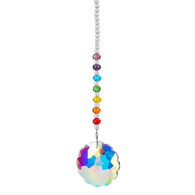 Chandelier Crystals Ball Prism Pendant Maker Sun Catcher Crystal Rainbow Maker Drops Hang for Window Home Decor Car Charms Hanging Wind Chimes Hanging Ornament Garden Decor