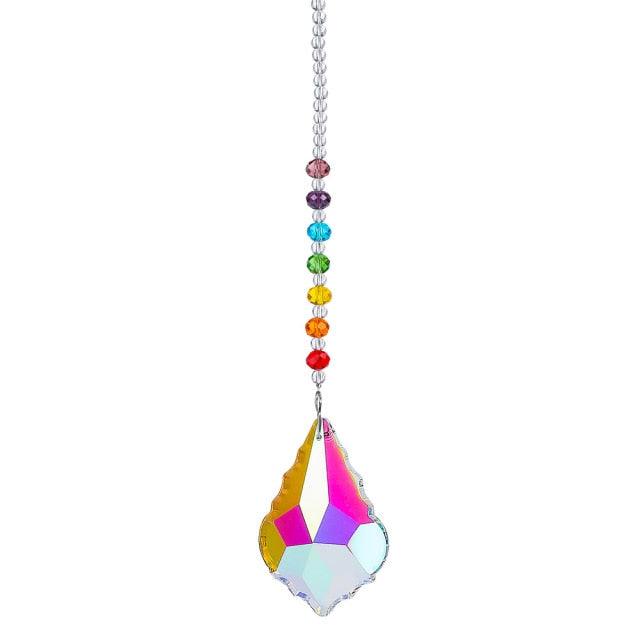 Chandelier Crystals Ball Prism Pendant Maker Sun Catcher Crystal Rainbow Maker Drops Hang for Window Home Decor Car Charms Hanging Wind Chimes Hanging Ornament Garden Decor