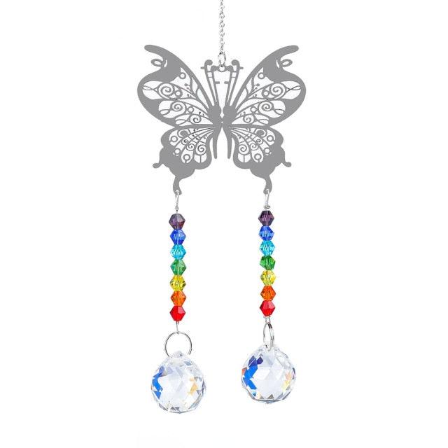 Chandelier Crystals Ball Prism Pendant Maker Sun Catcher Crystal Rainbow Maker Drops Hang for Window Home Decor Car Charms Hanging Wind Chimes Hanging Ornament Garden Decor