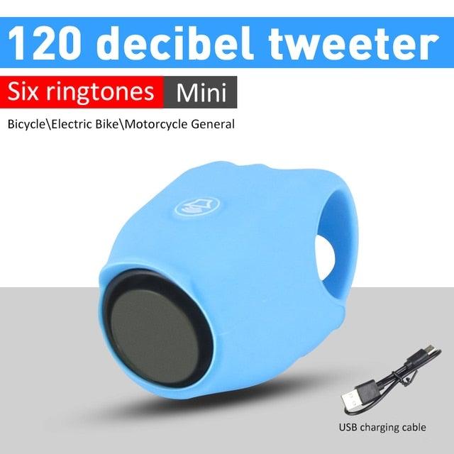 Chargeable Bicycle Bell 120db Waterproof Cycling Bike Bells Electric Horn Mini Portable Cycling Handlebar Bell Bike Tools Bicycle Bell With 3 Cute Sounds Waterproof Cycle Horn For Kids Road And Mountain Bike