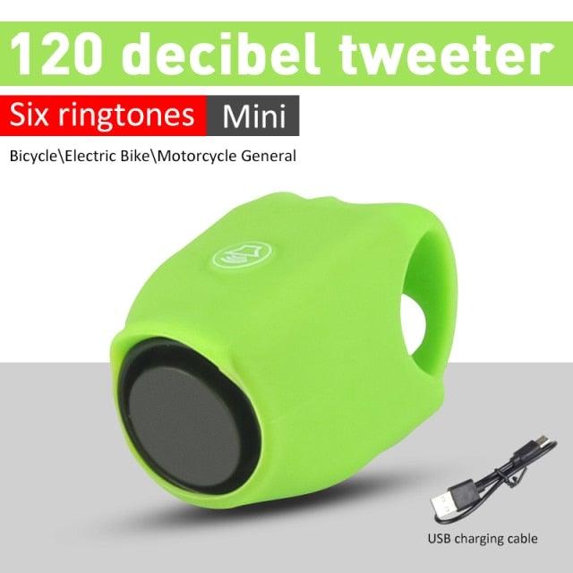 Chargeable Bicycle Bell 120db Waterproof Cycling Bike Bells Electric Horn Mini Portable Cycling Handlebar Bell Bike Tools Bicycle Bell With 3 Cute Sounds Waterproof Cycle Horn For Kids Road And Mountain Bike