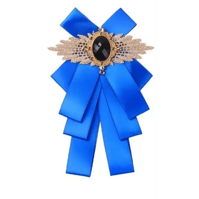 Charming Butterfly Ladies Bowtie Casual Solid Color Rhinestone Brooch Bowties For Women Fashionable Wedding Bowtie