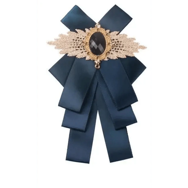 Charming Butterfly Ladies Bowtie Casual Solid Color Rhinestone Brooch Bowties For Women Fashionable Wedding Bowtie