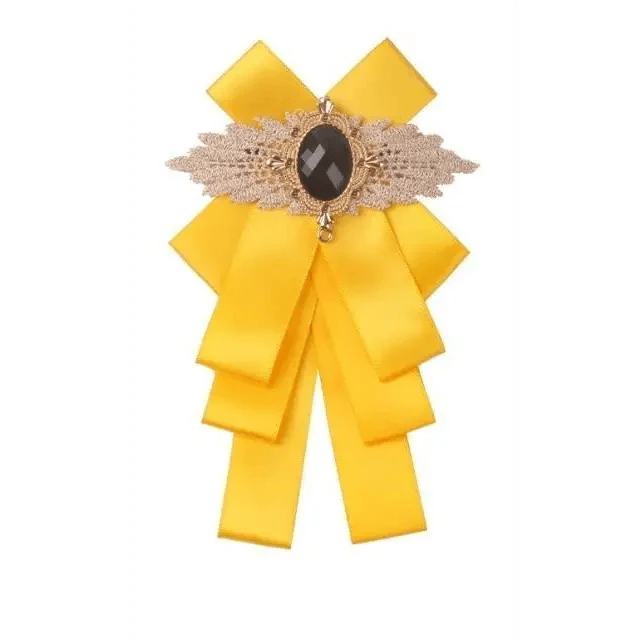 Charming Butterfly Ladies Bowtie Casual Solid Color Rhinestone Brooch Bowties For Women Fashionable Wedding Bowtie