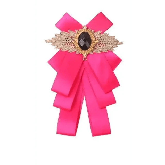 Charming Butterfly Ladies Bowtie Casual Solid Color Rhinestone Brooch Bowties For Women Fashionable Wedding Bowtie