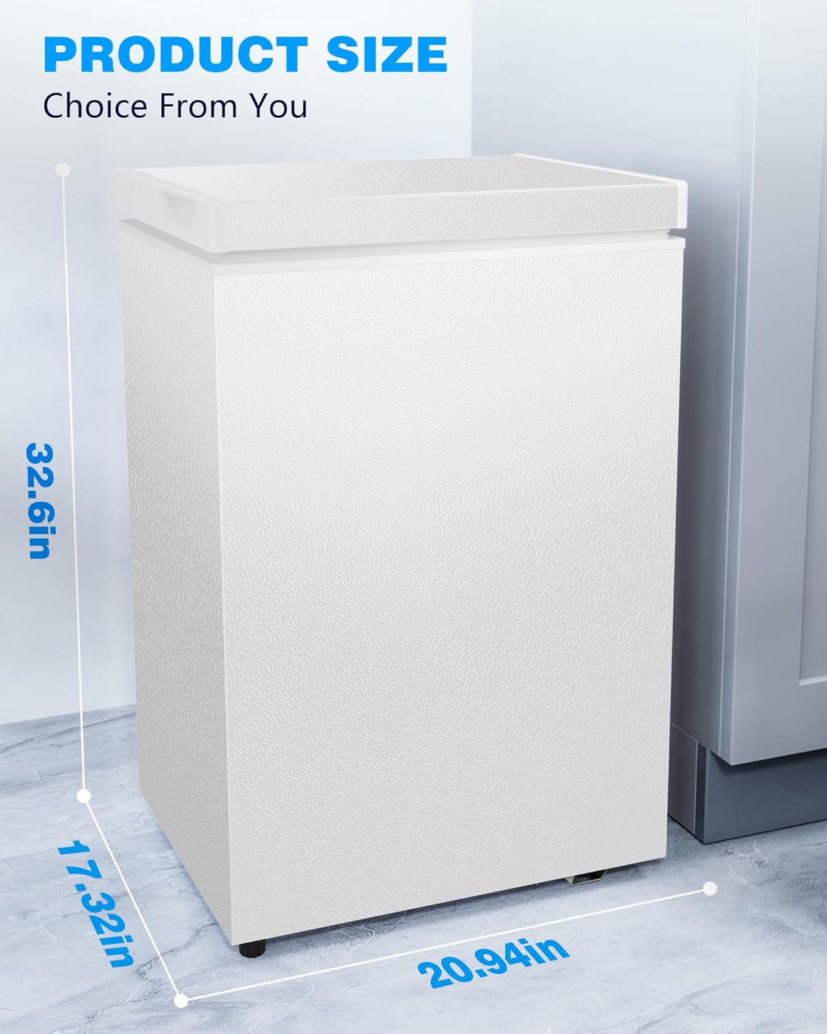 Chest Freezer with Removable Basket