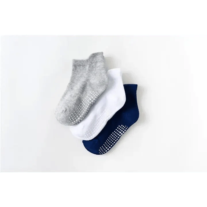 Children Cotton 6 Pairs/Set Anti-slip Socks For Boys Girl Rubber Kid Floor Sock With Grips For 0 To 6 Years Kids