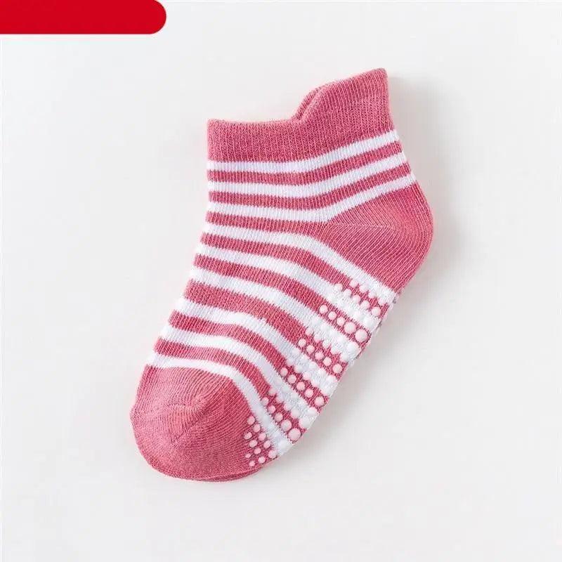 Children Cotton 6 Pairs/Set Anti-slip Socks For Boys Girl Rubber Kid Floor Sock With Grips For 0 To 6 Years Kids