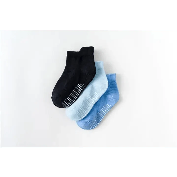 Children Cotton 6 Pairs/Set Anti-slip Socks For Boys Girl Rubber Kid Floor Sock With Grips For 0 To 6 Years Kids