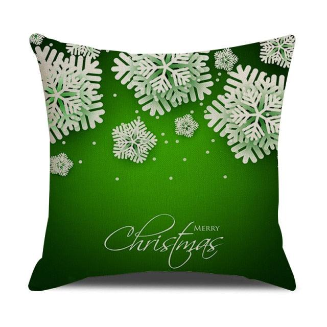 Christmas Green Stripe Pattern Cotton Linen Throw Pillow Christmas Stripe Pillow Cases Christmas Green Decorative Cushion Cover Cotton Linen Pillowcase Indoor Sofa Decorations Home Sofa Decorative Pillowcase 45X45CM
