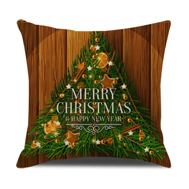 Christmas Green Stripe Pattern Cotton Linen Throw Pillow Christmas Stripe Pillow Cases Christmas Green Decorative Cushion Cover Cotton Linen Pillowcase Indoor Sofa Decorations Home Sofa Decorative Pillowcase 45X45CM
