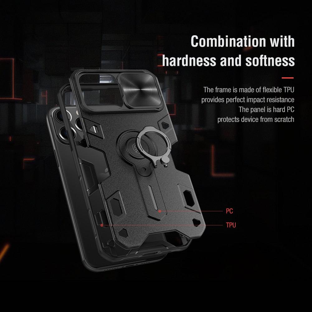 Classic Black Camera Cover Protection For Your iPhone Privacy iPhone 12 11 Pro Max Armor Lens Cover Slide Camera Case for iPhone 11 Pro Max 12 Mini Comfortable Soft Grip Simple Sliding Camera Cover Case
