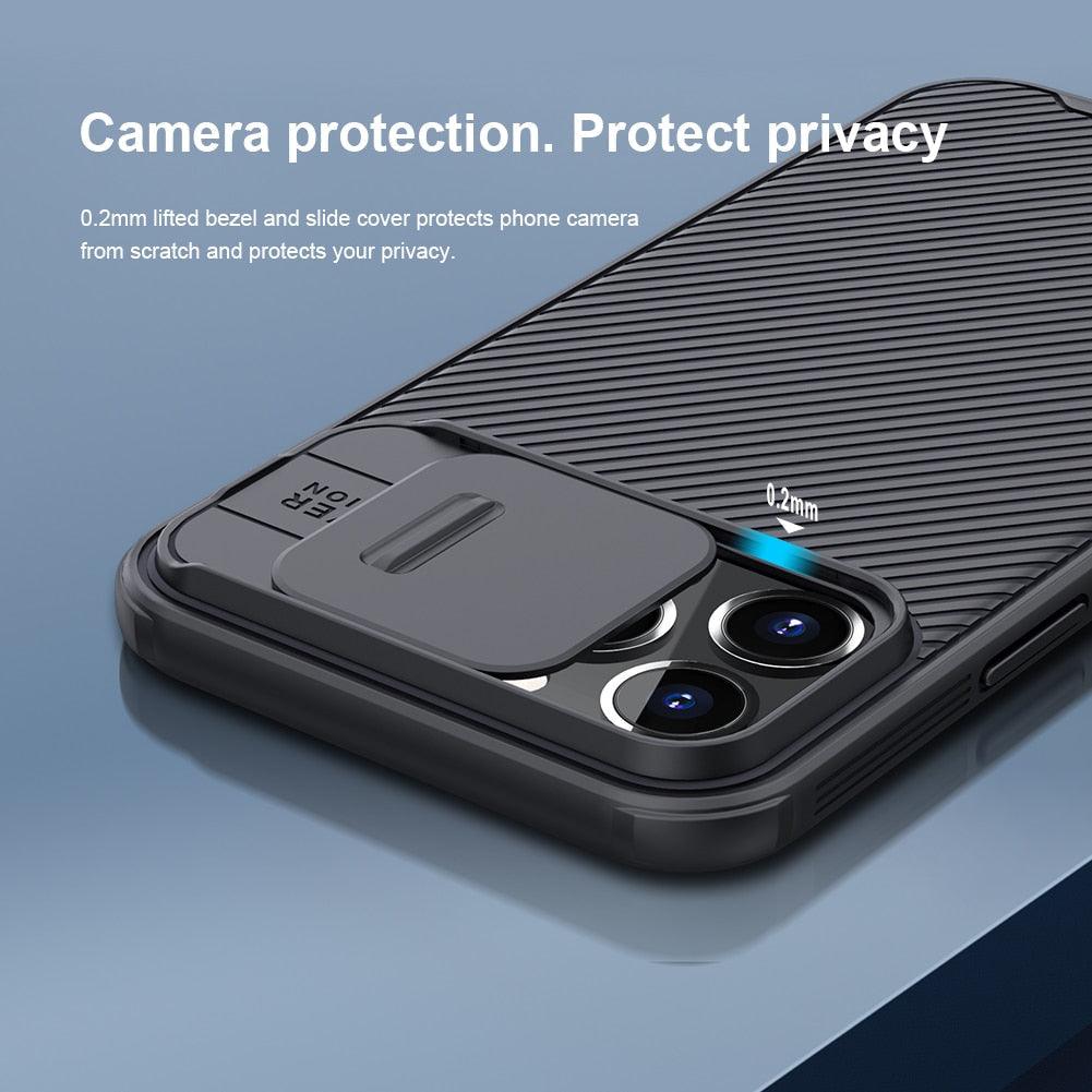Classic Black Camera Cover Protection For Your iPhone Privacy iPhone 12 11 Pro Max Armor Lens Cover Slide Camera Case for iPhone 11 Pro Max 12 Mini Comfortable Soft Grip Simple Sliding Camera Cover Case