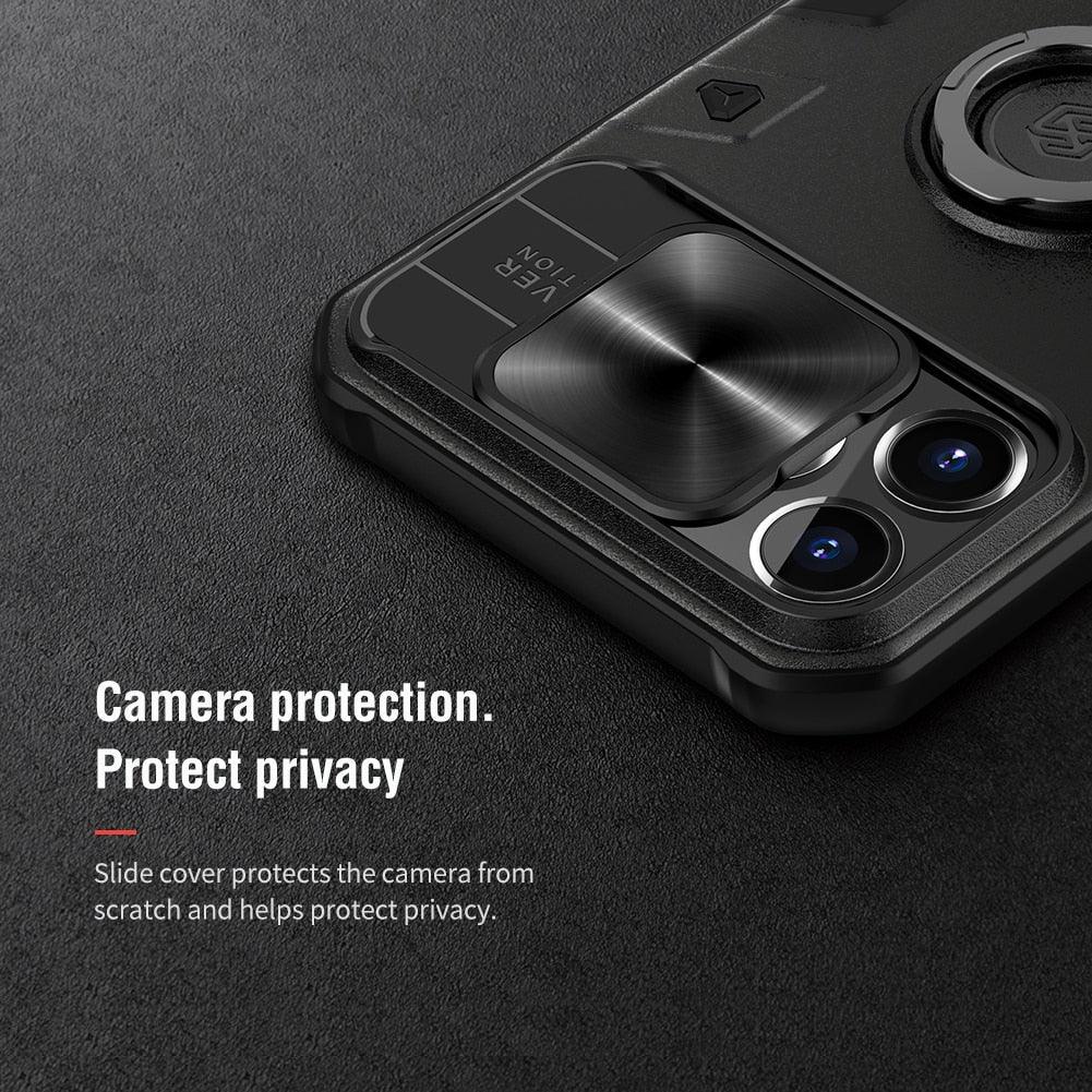 Classic Black Camera Cover Protection For Your iPhone Privacy iPhone 12 11 Pro Max Armor Lens Cover Slide Camera Case for iPhone 11 Pro Max 12 Mini Comfortable Soft Grip Simple Sliding Camera Cover Case