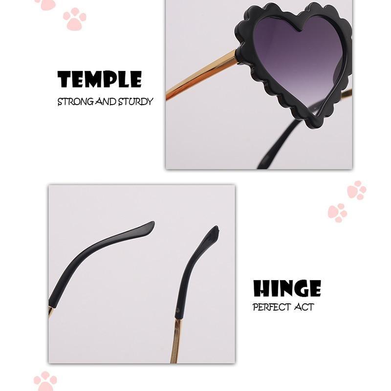 Classic Children's Fashionable Cute Heart-Shaped Sunglasses Designer Personalized Flower Love Baby Sunglasses Block 90% Of UVB and UVA Rays over sized heart shaped sunglasses