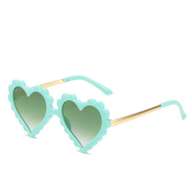 Classic Children's Fashionable Cute Heart-Shaped Sunglasses Designer Personalized Flower Love Baby Sunglasses Block 90% Of UVB and UVA Rays over sized heart shaped sunglasses