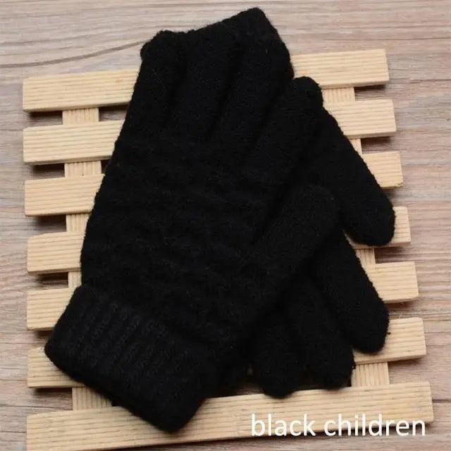 Classic Knitted Fingerless Winter Unisex Outdoor Gloves For Men Women Retro Soft Unisex Stretch Elastic Warm Half Finger Cycling Gloves