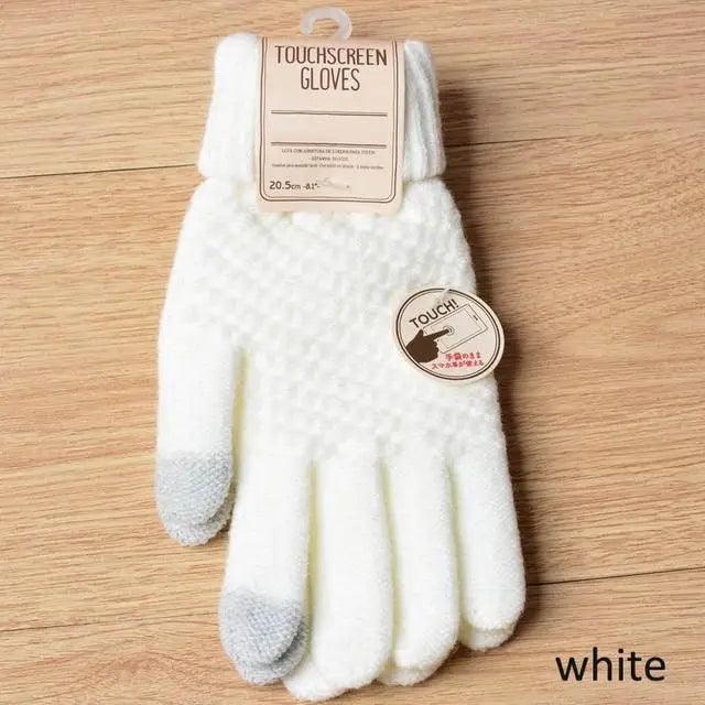 Classic Knitted Fingerless Winter Unisex Outdoor Gloves For Men Women Retro Soft Unisex Stretch Elastic Warm Half Finger Cycling Gloves