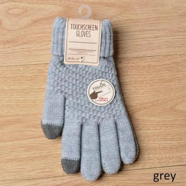 Classic Knitted Fingerless Winter Unisex Outdoor Gloves For Men Women Retro Soft Unisex Stretch Elastic Warm Half Finger Cycling Gloves