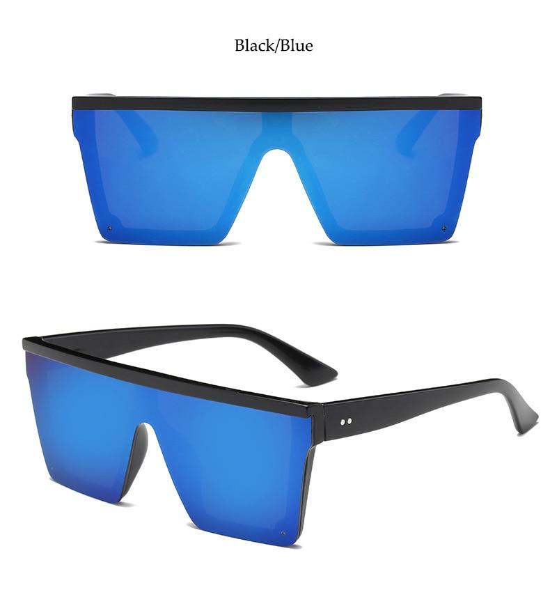 Classic Male Big Black Sunglasses For Men & Women New Fashionable Design New Mirror Pink Square Oversize Square Sunglasses for Women Men