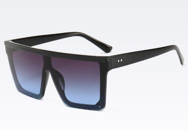 Classic Male Big Black Sunglasses For Men & Women New Fashionable Design New Mirror Pink Square Oversize Square Sunglasses for Women Men