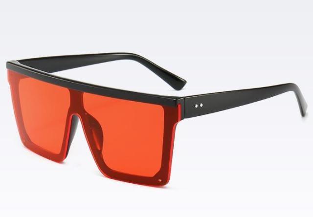Classic Male Big Black Sunglasses For Men & Women New Fashionable Design New Mirror Pink Square Oversize Square Sunglasses for Women Men