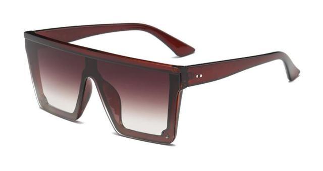Classic Male Big Black Sunglasses For Men & Women New Fashionable Design New Mirror Pink Square Oversize Square Sunglasses for Women Men