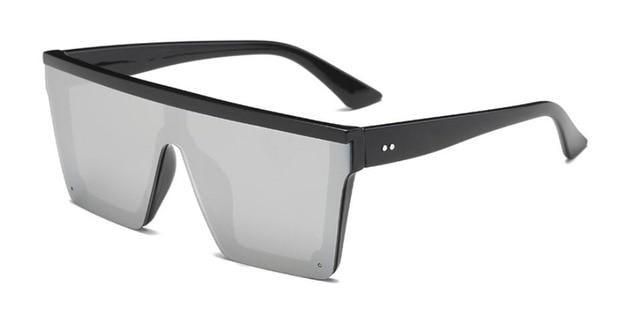 Classic Male Big Black Sunglasses For Men & Women New Fashionable Design New Mirror Pink Square Oversize Square Sunglasses for Women Men