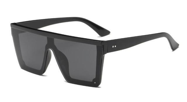 Classic Male Big Black Sunglasses For Men & Women New Fashionable Design New Mirror Pink Square Oversize Square Sunglasses for Women Men