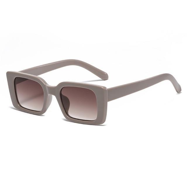 Classic New Rectangle Shape Sunglasses For Women Rectangle Sunglasses for Women 90’s Vintage Shades Square Thick Frame Glasses Luxury Design New Small Square Eyewear Decent Shades