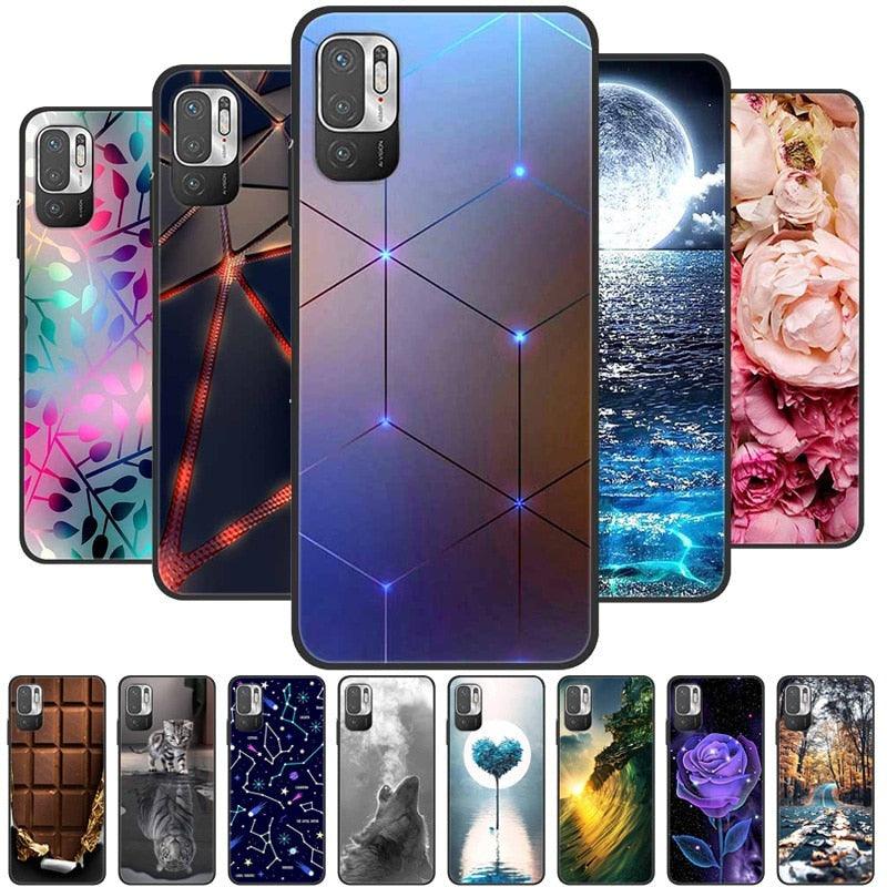Classic Pattern Soft Slim Gel Silicone Back Cover Case For Xiaomi Redmi Note 10 5G Case Shockproof Soft silicone Back Cover For Redmi Note 10 5G Phone Cases Note10 5G Cute Cartoon