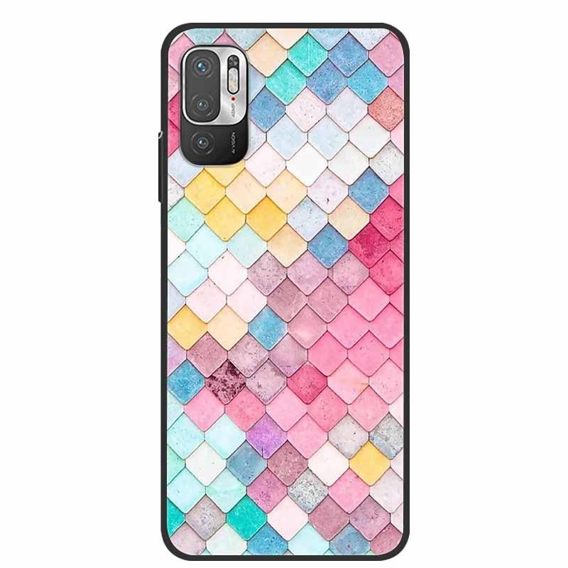 Classic Pattern Soft Slim Gel Silicone Back Cover Case For Xiaomi Redmi Note 10 5G Case Shockproof Soft silicone Back Cover For Redmi Note 10 5G Phone Cases Note10 5G Cute Cartoon