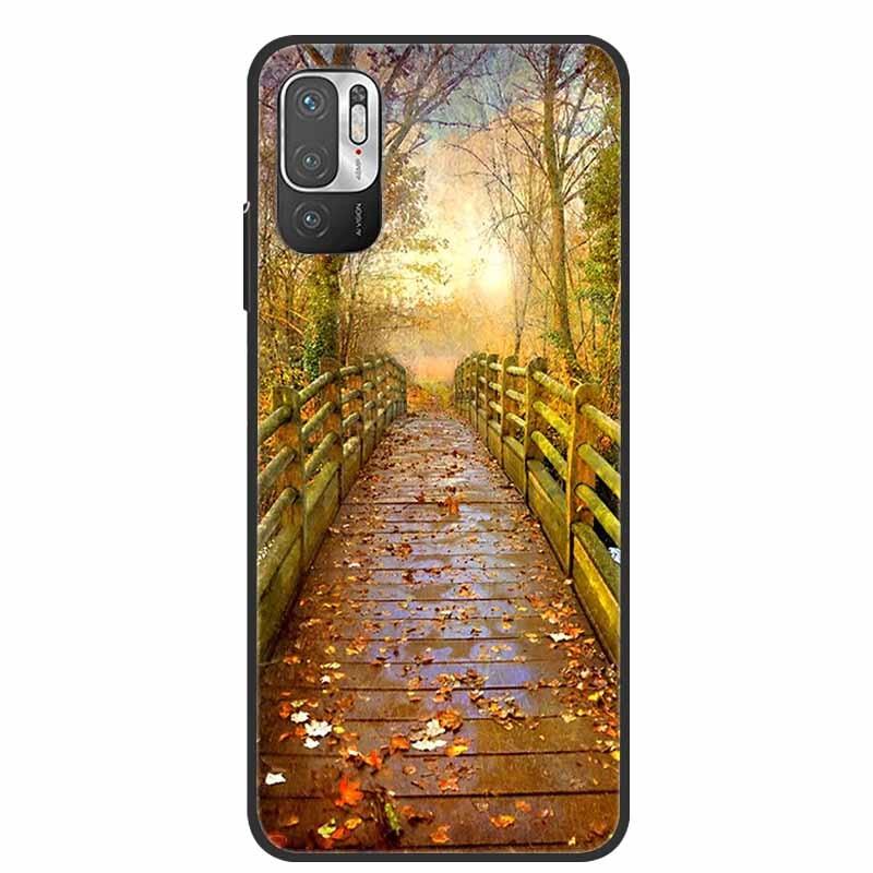 Classic Pattern Soft Slim Gel Silicone Back Cover Case For Xiaomi Redmi Note 10 5G Case Shockproof Soft silicone Back Cover For Redmi Note 10 5G Phone Cases Note10 5G Cute Cartoon