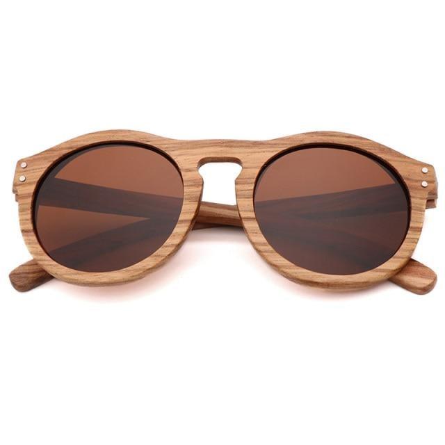 Classic Style Wood Retro Style Sunglasses For Men And Women Sunglasses Stylish New Frames Round Shape Sunglasses Frame Round Polarized